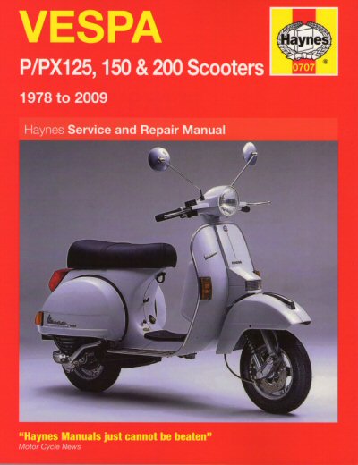 Vespa P/PX125, 150 & 200 Haynes Repair Manual